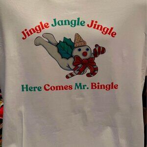 Mr Bingle white tshirt UNISEX NEW
